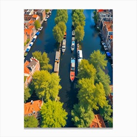 Amsterdam Canals, Netherlands Canvas Print