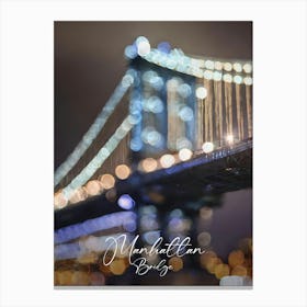 Manhattan Bridge Canvas Print