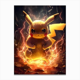 Pikachu Pokemon 11 Canvas Print