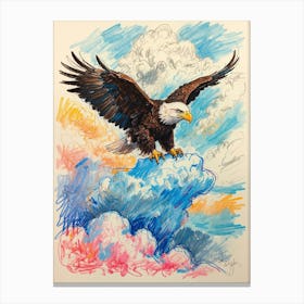 Eagle In Flight 5 Canvas Print
