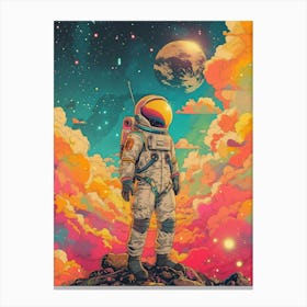 Astronaut In Space 2 Canvas Print