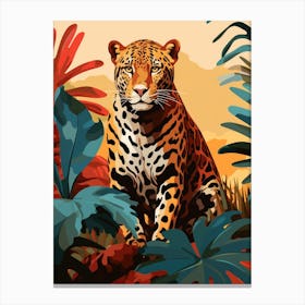 Jaguar In The Jungle 2 Canvas Print