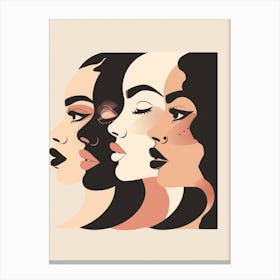 Portrait Of Women 6 Canvas Print