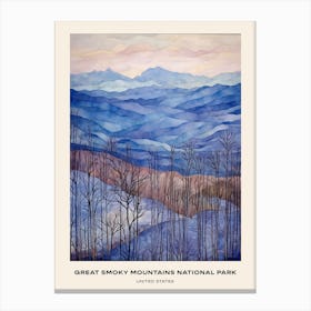 Great Smoky Mountains National Park United States 2 Poster Canvas Print
