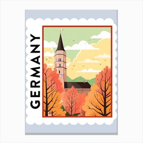 Germany 2 Travel Stamp Poster Canvas Print