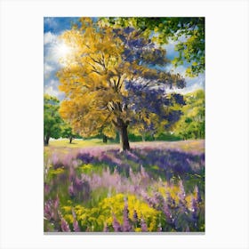 Larkspur Tree Canvas Print