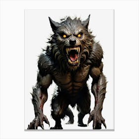 Spooky Werewolf Canvas Print