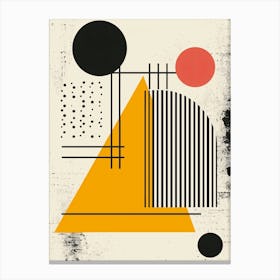 Abstract Minimalistic Geometric Contemporary Boho 4 Canvas Print