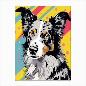 Pop Art Australian Shepherd Canvas Print