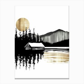 Cabin In The Woods 1 Canvas Print