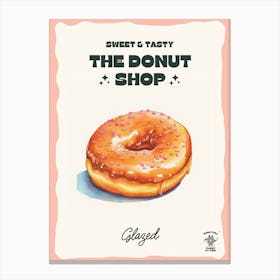 Glazed Donut The Donut Shop 0 Canvas Print