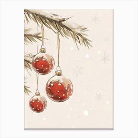 Christmas Ornaments 3 Canvas Print