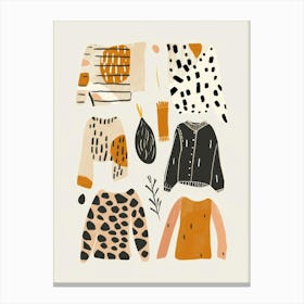 Sweaters Illustration Canvas Print