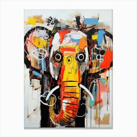 Urban Tusks: Elephant Canvas Print