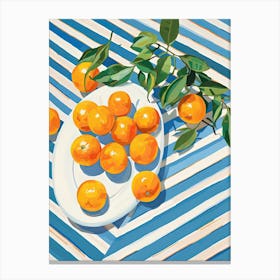 Kumquats Fruit Summer Illustration 3 Canvas Print