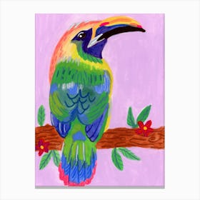 Tropical Colorful Bird Canvas Print