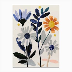 Painted Florals Cineraria 6 Canvas Print