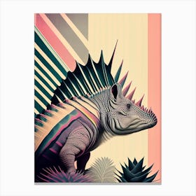 Compsosuchus Pastel Dinosaur Canvas Print