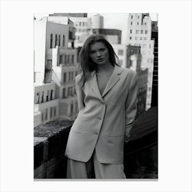 Model Kate Moss Calvin Klein Collection Spring 1994 Ready To Wear Advance Canvas Print