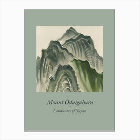 Landscapes Of Japan Mount Odaigahara 3 Canvas Print