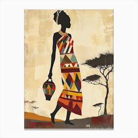 Desert Dream|The African Woman Series | Boho Canvas Print
