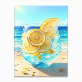Lemonade On The Beach Canvas Print