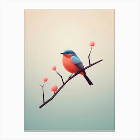 Bird On A Branch 2 Canvas Print