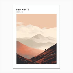 Ben Nevis Scotland 8 Hiking Trail Landscape Poster Canvas Print