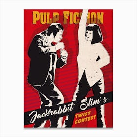 Twist Dance Pulp Fiction Canvas Print