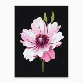 Pink Peony Flower 1 Canvas Print