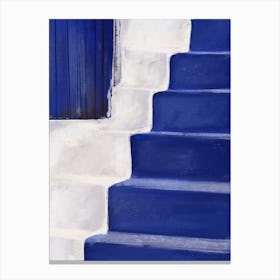 Azure Stairs Santorini Canvas Print