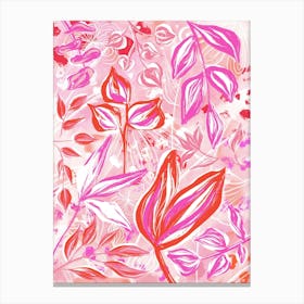 Pink Wild Nature Canvas Print