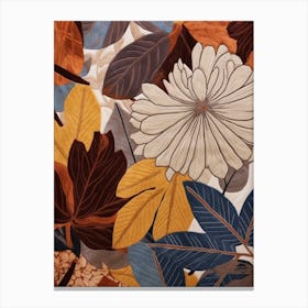 Fall Botanicals Hydrangea 1 Canvas Print