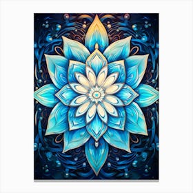 Symmetrical Mandalas Geometric Illustration 33 Canvas Print