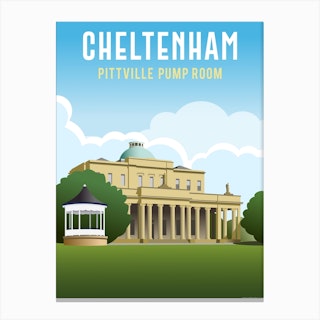 Cheltenham Pittville Pump Room Park Canvas Print