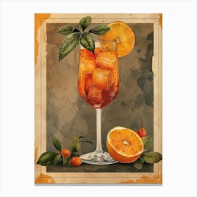 Aperol Spritz Orange 130 Canvas Print