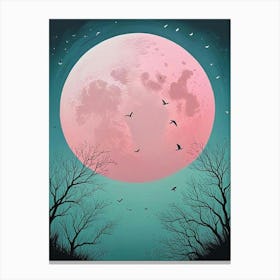 Fly Away Moon Scene (11) Canvas Print