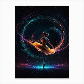 Dancer In Space Canvas Print