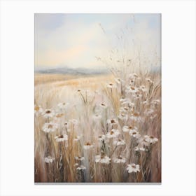 Wildflower Field  Oil Painting Canvas Print