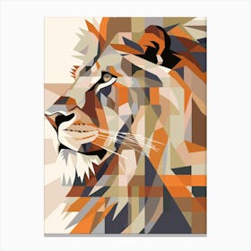 Abstract Lion 7 Canvas Print