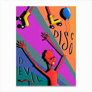 The Disco Devil Canvas Print