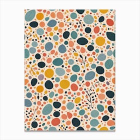 Rainbow Pebbles Canvas Print