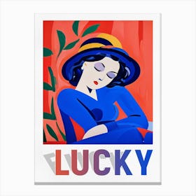 Woman pop art Canvas Print