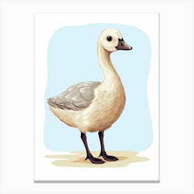 Baby Animal Illustration  Goose 5 Canvas Print