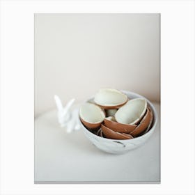 Easter Eggs In A Bowl 16 Canvas Print