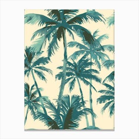 Tropical Palm Trees 1 Canvas Print