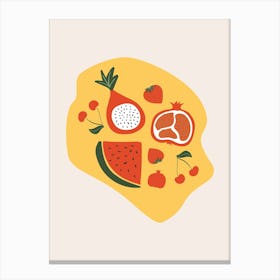 Fruit And Vegetables 1 Canvas Print