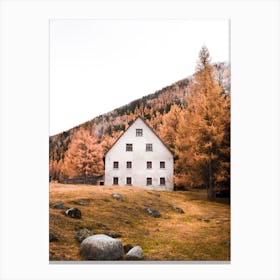 Old Barn In The Mountains Canvas Print