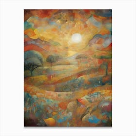 Sunset Landscape Canvas Print