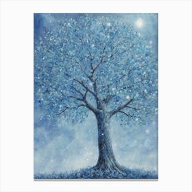 Blue Tree 3 Canvas Print